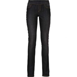 Jegginsy bonprix czarny "stone". Czarne jeansy damskie bonprix. Za 89,99 zł.