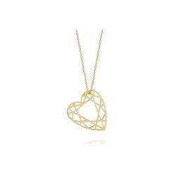 Naszyjniki damskie: NASZYJNIK MEDIUM HEART DIAMOND – ZŁOTY