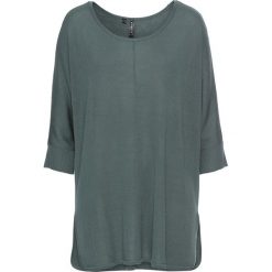 Swetry damskie: Sweter dzianinowy bonprix zielony eukaliptusowy