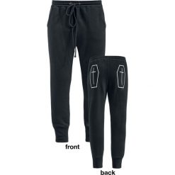 Banned Alternative Coffin Jogger Spodnie dresowe damskie czarny. Czarne spodnie dresowe damskie Banned, xl, z nadrukiem, z dresówki. Za 199,90 zł.