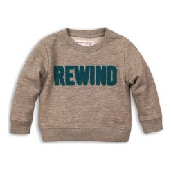 Bluza w kolorze szarym. Szare bluzy niemowlęce Mayoral, Minoti, z aplikacjami, bez rękawów, bez kaptura. W wyprzedaży za 44,95 zł.