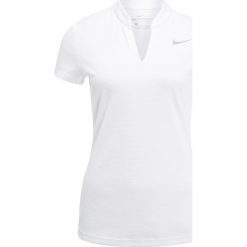 Nike Golf AEROREACT Tshirt basic white/flourescent silver. Białe topy sportowe damskie Nike Golf, m, z materiału, z golfem. W wyprzedaży za 279,20 zł.