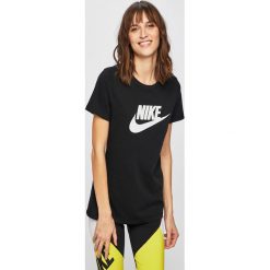 Nike Sportswear - Top. Białe topy damskie Nike Sportswear, s, z nadrukiem, z bawełny, z okrągłym kołnierzem. W wyprzedaży za 89,90 zł.