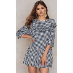 Sukienki: Boohoo Sukienka Gingham – Black,White,Multicolor
