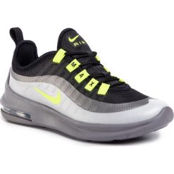 Buty NIKE - Air Max Axis (GS) AH5222 012 Black/Volt Gun/Smoke Volt. Szare półbuty damskie Nike, na co dzień, bez wzorów, z tworzywa sztucznego, bez obcasa, na płaskiej podeszwie, bez zapięcia. Za 359,00 zł.