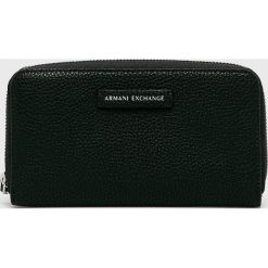 Armani Exchange - Portfel. Różowe portfele damskie Armani Exchange, bez wzorów, z poliesteru. Za 319,90 zł.