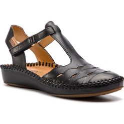 Sandały PIKOLINOS - 655-0707 Black 1. Czarne klapki damskie Pikolinos, bez wzorów, ze skóry, bez obcasa. W wyprzedaży za 339,00 zł.