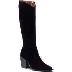 Kozaki SOLO FEMME - 91605-13-L36/000-12-00 Czarny. Czarne kozaki damskie Solo Femme, ze skóry, przed kolano, na wysokim obcasie, na obcasie, bez zapięcia. Za 589,00 zł.