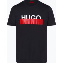 HUGO - T-shirt męski – Dolive193, niebieski. Niebieskie t-shirty męskie HUGO, s, z napisami, z bawełny, bez kołnierzyka. Za 219,95 zł.