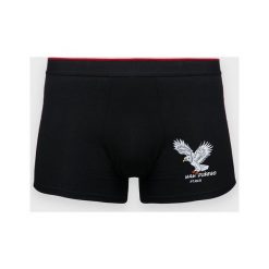 Bokserki męskie Mam dużego ptaka. Czerwone bokserki męskie MegaKoszulki, bez wzorów, z elastanu. Za 49,90 zł.