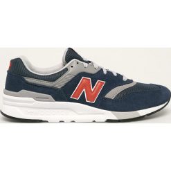 New Balance - Buty CM997HAY. Niebieskie sneakersy męskie New Balance, ze skóry, na sznurówki. W wyprzedaży za 299,90 zł.