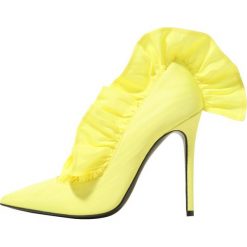 Szpilki: MSGM ROUCHES DECOLLETE Szpilki yellow