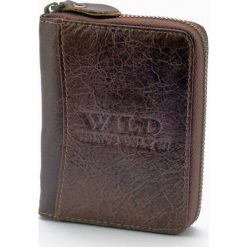 Skórzany portfel męski na zamek Wild things Only GA183 czarny - czarny. Czarne portfele męskie Wild, bez wzorów, ze skóry. Za 69,99 zł.
