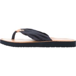 Tommy Hilfiger Japonki Niebieski Brązowy. Pomarańczowe klapki damskie TOMMY HILFIGER, w paski, ze skóry, bez obcasa. Za 223,95 zł.