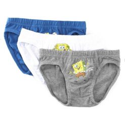 3-pack Szaro-Granatowe Majtki Know Time. Szare bielizna chłopięca Born2be. Za 24,99 zł.