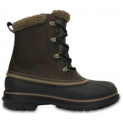 Crocs Śniegowce Allcast Ii Boot M Espresso/Black 43-44 (m10). Brązowe śniegowce męskie Crocs, na zimę, bez zapięcia. W wyprzedaży za 359,00 zł.
