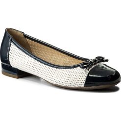 Baleriny GEOX - D Wistrey G D724GG 0BCHH C0899 White/Navy. Niebieskie baleriny damskie marki Geox, ze skóry ekologicznej. W wyprzedaży za 299,00 zł.