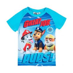 T-shirty chłopięce z nadrukiem: Koszulka kąpielowa „Paw Patrol” w kolorze niebieskim