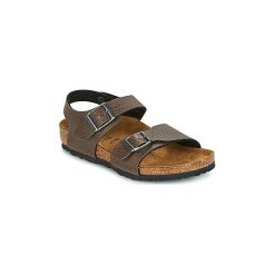 Sandały Dziecko Birkenstock NEW YORK. Pomarańczowe sandały dziewczęce marki Birkenstock, bez zapięcia. Za 155,35 zł.