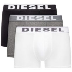 Komplet 3 par bokserek Diesel Umbx-Dament-Threepack 00ST3V 0JKKB. Bokserki męskie Diesel, bez wzorów, z elastanu. W wyprzedaży za 129,00 zł.