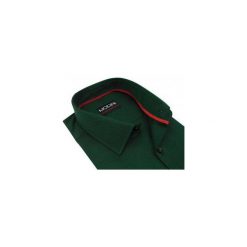 Zielona koszula męska Modini - butelkowa zieleń MA3. Żółte koszule męskie Modini Moda Męska, m, bez wzorów, z bawełny, klasyczne, z klasycznym kołnierzykiem, z długim rękawem. Za 134,10 zł.