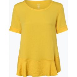 Marc Cain Collections - Bluzka damska, żółty. Żółte bluzki damskie Marc Cain Collections, bez wzorów, bez kołnierzyka, bez rękawów. Za 499,95 zł.