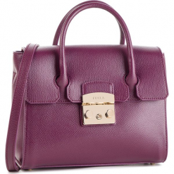Torebka FURLA - Metropolis 993889 B BGX6 ARE Amaranto f. Fioletowe torebki klasyczne damskie Furla, bez wzorów, ze skóry, klasyczne, bez dodatków. W wyprzedaży za 989,00 zł.