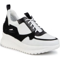 Sneakersy OLEKSY - 2970/534/147/A89 Biały Czarny. Czarne półbuty damskie Oleksy, ze skóry. Za 349,00 zł.
