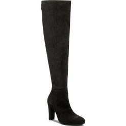Muszkieterki R.POLAŃSKI - 0840 Czarny Nubuck. Czarne kozaki damskie ze skóry. W wyprzedaży za 479,00 zł.