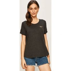 Roxy - T-shirt. Zielone bluzki damskie Roxy, s, bez wzorów, z bawełny, z okrągłym kołnierzem, z krótkim rękawem. W wyprzedaży za 59,90 zł.