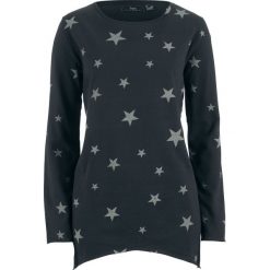 Bluza w gwiazdy bonprix czarny. Czarne bluzy damskie bonprix. Za 74,99 zł.