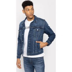Kurtka jeansowa Calvin Klein Jeans J30J314664. Niebieskie kurtki męskie Calvin Klein Jeans, s, bez wzorów, z elastanu, bez kaptura. Za 449,00 zł.