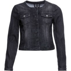 Kurtka dżinsowa bonprix czarny "washed". Czarne kurtki damskie bonprix, bez wzorów. Za 149,99 zł.