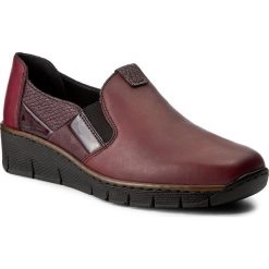 Półbuty RIEKER - 53754-35 Red. Czarne półbuty damskie skórzane marki Rieker. W wyprzedaży za 189,00 zł.