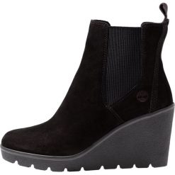 Timberland PARIS HEIGHT CHELSEA Ankle boot black. Czarne botki damskie skórzane marki Timberland. Za 589,00 zł.