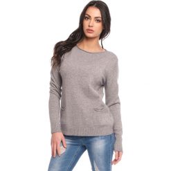 Sweter "Vita" w kolorze szarym. Szare swetry damskie Scarlet Jones, m, bez wzorów, bez rękawów, bez kaptura. W wyprzedaży za 152,95 zł.