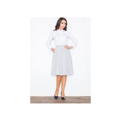 Spódnica M317 Szary. Szare spódniczki damskie FIGL, m, bez wzorów, eleganckie, rozkloszowane. Za 99,00 zł.