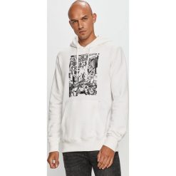 Element - Bluza. Białe bluzy męskie Element, s, z nadrukiem, z bawełny, z kapturem, bez rękawów, z kapturem. Za 299,90 zł.