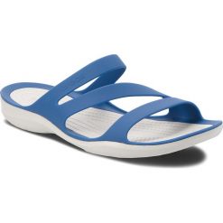 Klapki damskie: Klapki CROCS - Swiftwater Sandal W 203998 Blue Jean/Pearl White