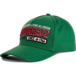 Czapka z daszkiem DSQUARED2 - Baseball BCM0199 08C00001 8079 Smeraldo. Zielone czapki męskie Dsquared2, bez wzorów, z bawełny. W wyprzedaży za 419,00 zł.