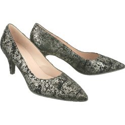 BRENDA ZARO FS1005D pewter, czółenka damskie na szplice. Szare czółenka damskie Brenda Zaro, bez wzorów, ze skóry, bez obcasa, na obcasie. Za 399,90 zł.