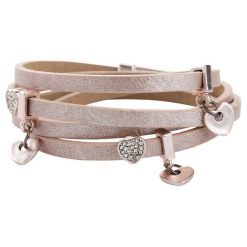 Bransoletka zawijana na ręce bonprix stary jasnoróżowy metaliczny. Różowe bransoletki damskie bonprix. Za 29,99 zł.