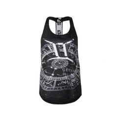 TOP ZODIAC - GEMINI. Czarne topy sportowe damskie marki Feelj!, z dzianiny. Za 129,00 zł.