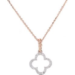 Złoty naszyjnik z diamentową zawieszką - dł. 40 cm. Żółte naszyjniki damskie REVONI, z diamentem, złote. W wyprzedaży za 599,95 zł.