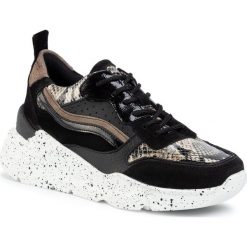 Sneakersy EVA MINGE - EM-18-07-000507 601. Czarne półbuty damskie Eva Minge, ze skóry. Za 439,00 zł.