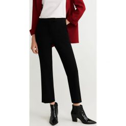 Mango - Spodnie Alexa. Czarne spodnie damskie Mango, z elastanu. Za 139,90 zł.