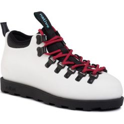 Trapery NATIVE - Fitzsimmons Citylite 31106800-1910 Shell White/Jiffy Black. Białe trapery damskie Native, z tworzywa sztucznego, bez obcasa, bez zapięcia. Za 429,00 zł.
