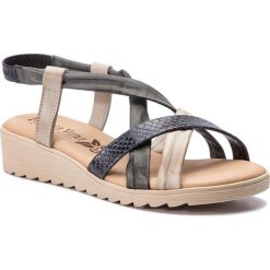 Sandały LORETTA VITALE - 200 Gris/Negro. Szare klapki damskie Loretta Vitale, bez wzorów, ze skóry, bez obcasa. W wyprzedaży za 149,00 zł.