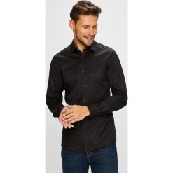 Only & Sons - Koszula. Czarne koszule męskie Only & Sons, m, bez wzorów, z bawełny, casualowe, z włoskim kołnierzykiem, z długim rękawem. W wyprzedaży za 99,90 zł.