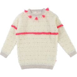 Sukienka w kolorze kremowym. Białe sukienki niemowlęce Billieblush & Billybandit, bez wzorów, bez rękawów, midi, proste. W wyprzedaży za 132,95 zł.